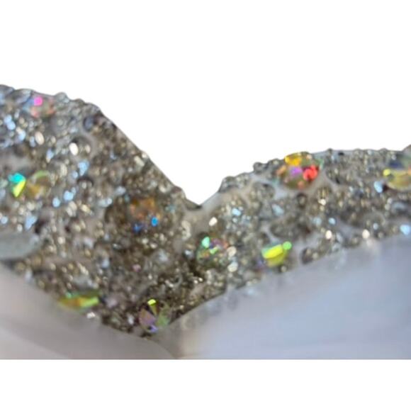 "NO TAG" Tutu Mini Bedazzled Dress SZ S? Y2kHoco Fairycore Loose Beads See Image - Picture 11 of 15